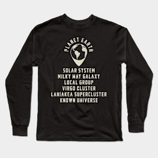 Planet Earth Full Address Long Sleeve T-Shirt